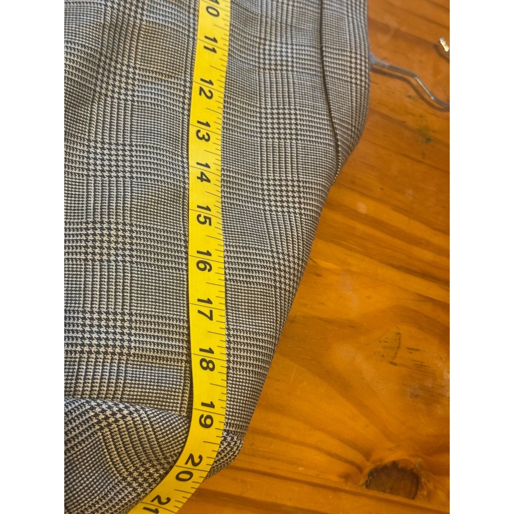 BROOKS BROTHERS Mens Silk‎ Wool Glen Plaid Blazer Sport Coat 44R business Casual - Picture 8 of 11